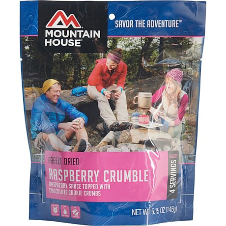 photo: Mountain House Raspberry Crumble dessert