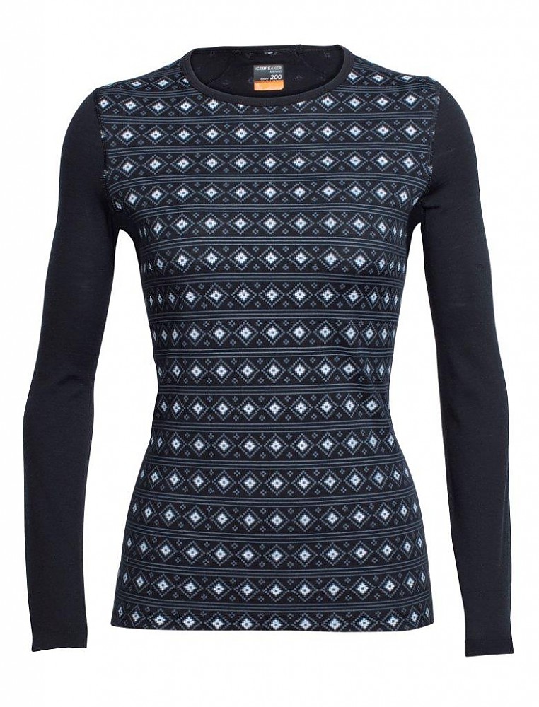 photo: Icebreaker Women's Oasis Long Sleeve Crewe base layer top
