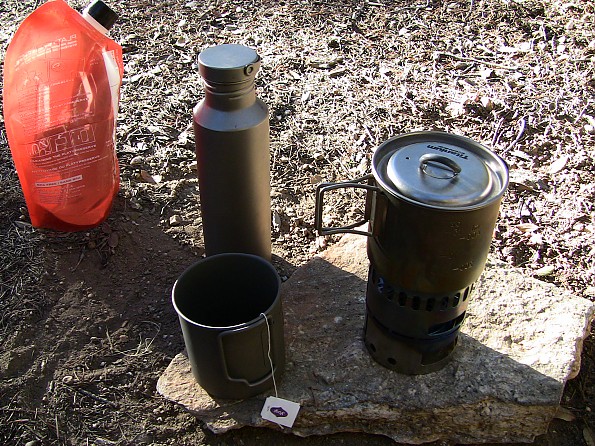 Titanium Water Bottle with Ti Lid