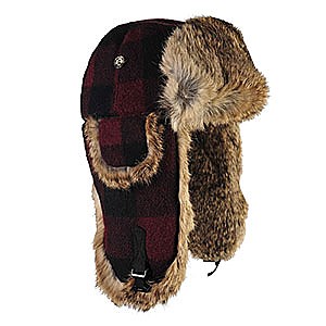 Winter Warm Bomber Hats Striped Fur Caps Men Women Russian Trapper