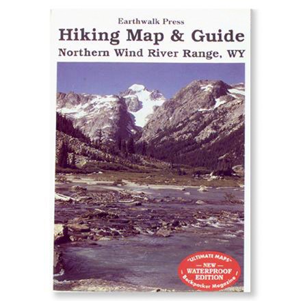 photo: Earthwalk Press Northern Wind River Range Hiking Map & Guide us mountain states paper map
