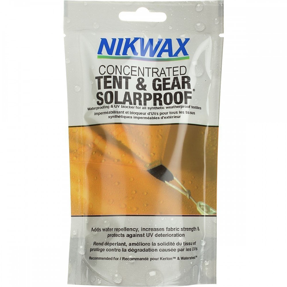 photo: Nikwax Tent & Gear SolarProof equipment cleaner/treatment
