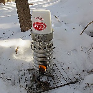 photo:   Swiss Volcano Stove solid fuel stove