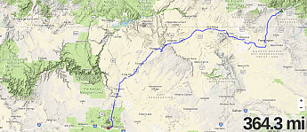 Durango-to-Flagstaff-364-miles---Edited.