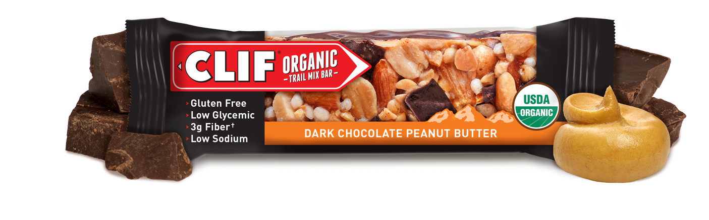 photo: Clif Dark Chocolate Peanut Butter Organic Trail Mix Bar nutrition bar