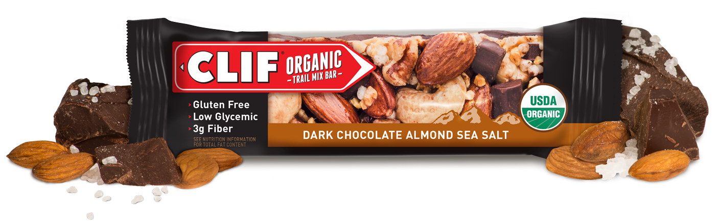 photo: Clif Dark Chocolate Almond Sea Salt Organic Trail Mix Bar nutrition bar