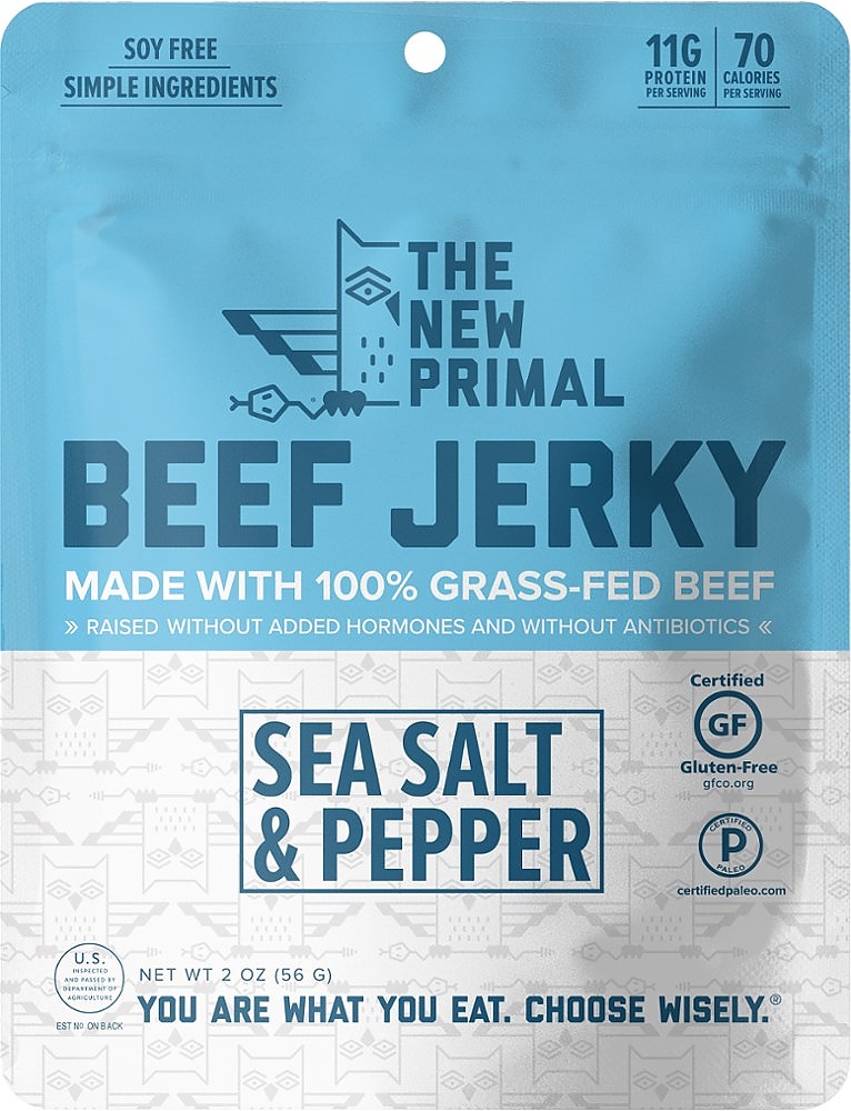photo: The New Primal Spicy 100% Grass-Fed Beef Jerky snack/side dish