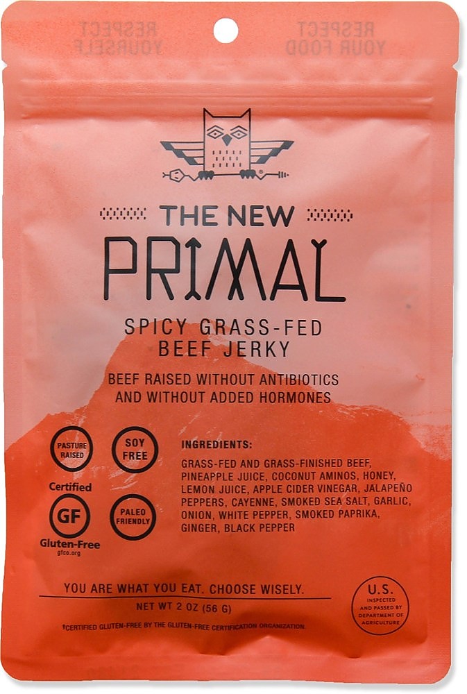 photo: The New Primal Spicy 100% Grass-Fed Beef Jerky snack/side dish