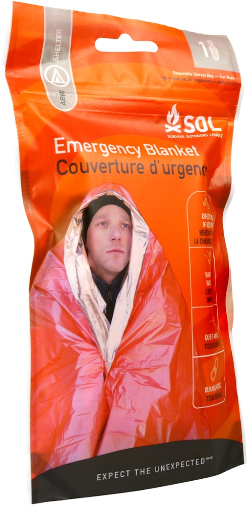 photo: SOL Heatsheets Emergency Blanket emergency shelter