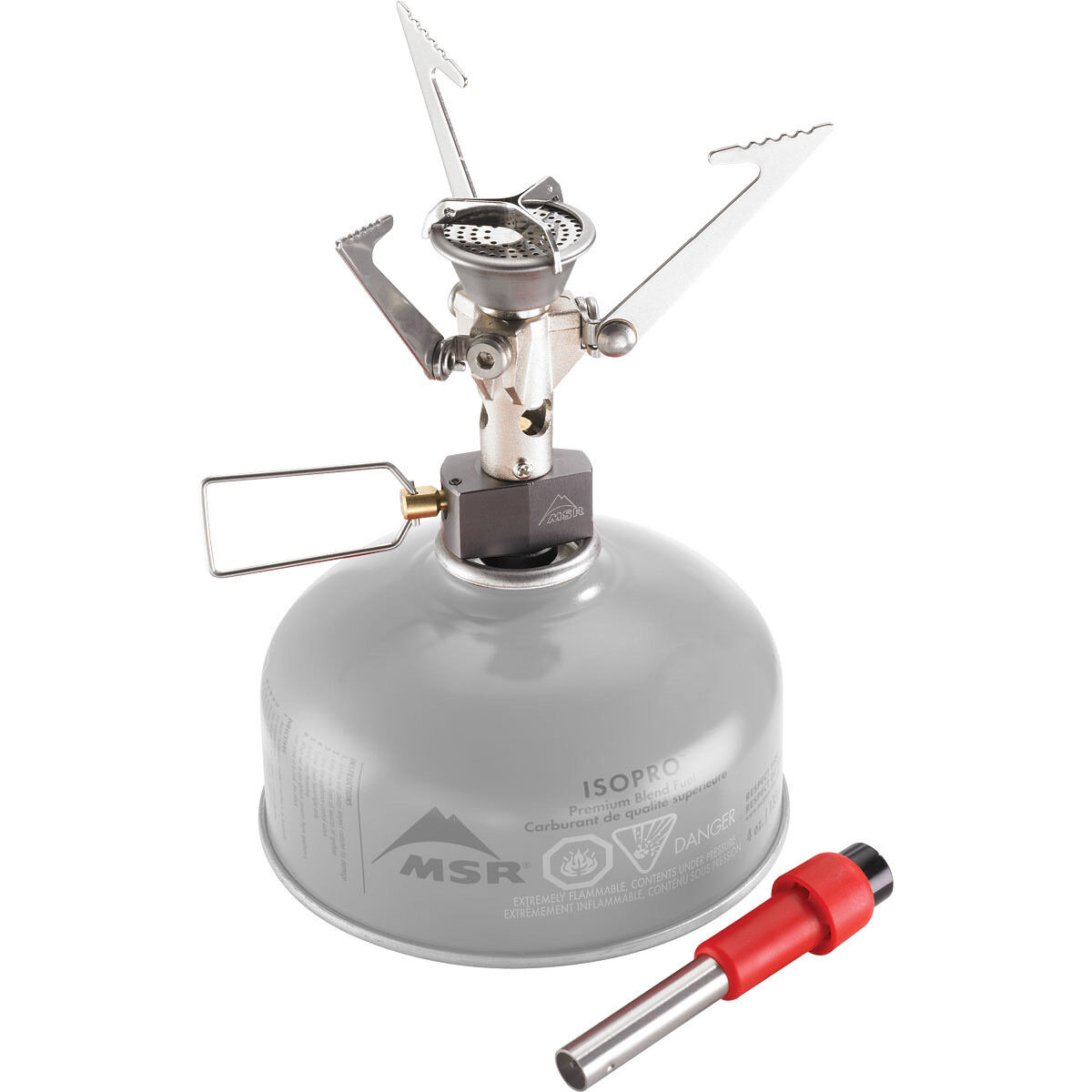photo: MSR MicroRocket compressed fuel canister stove