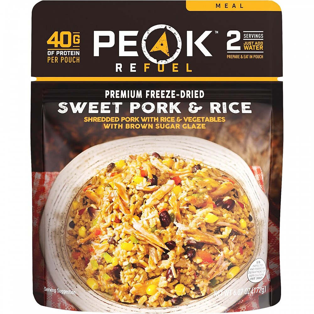 photo: Peak Refuel Sweet Pork & Rice meat entrée