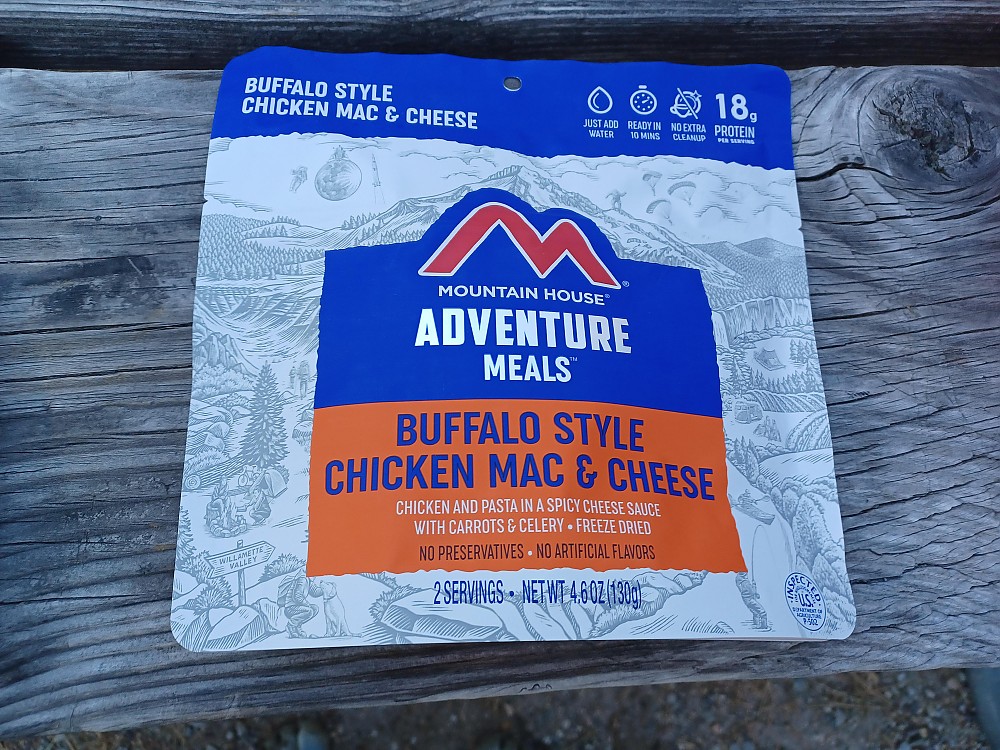 photo: Mountain House Buffalo Style Chicken Mac & Cheese meat entrée