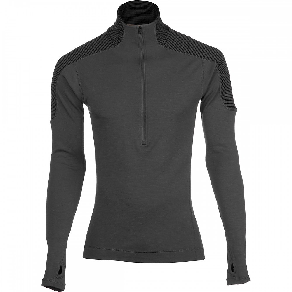 photo: Smartwool Midweight Funnel Zip base layer top