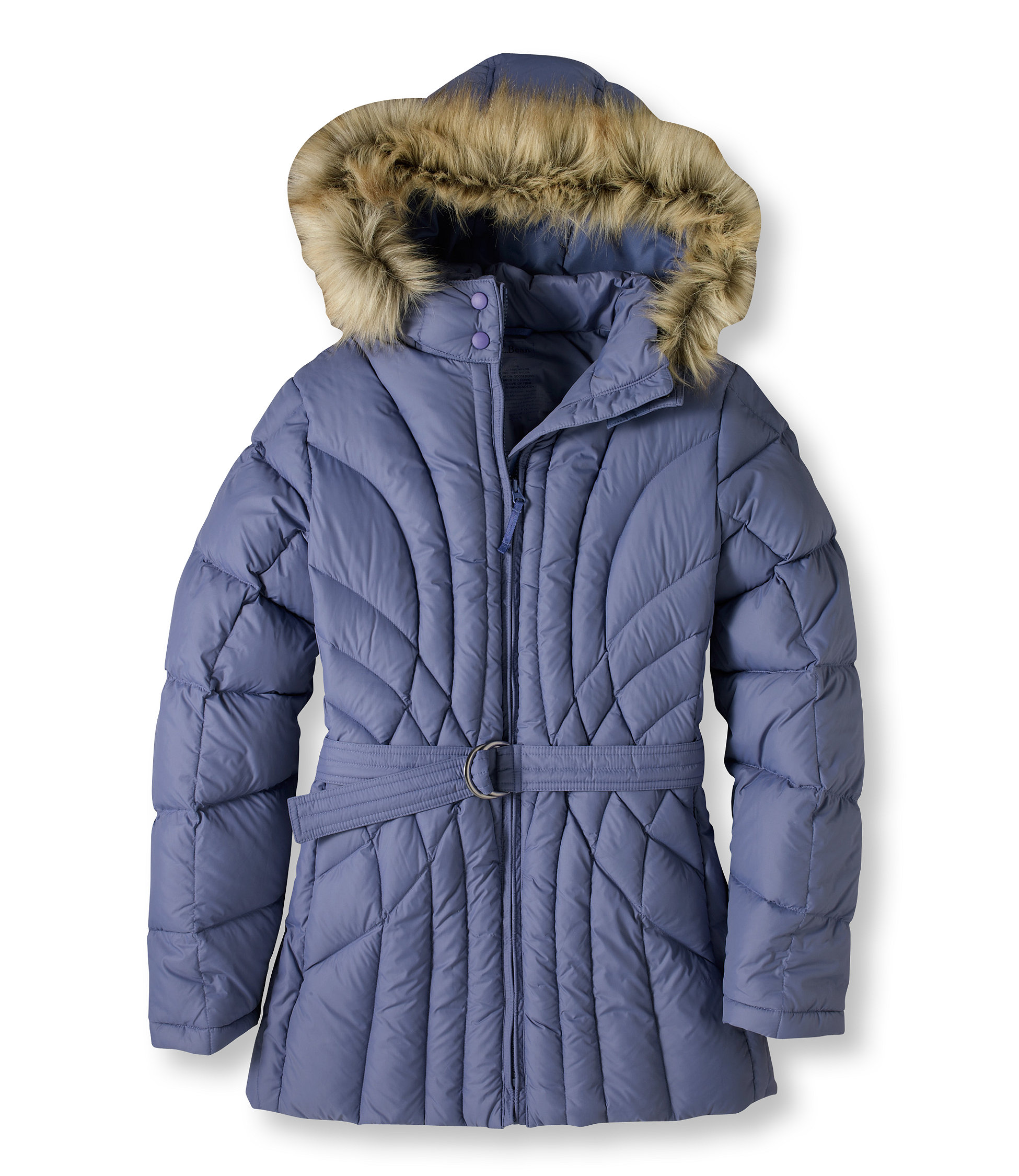 photo: L.L.Bean Warm and Light Belted Coat down insulated jacket