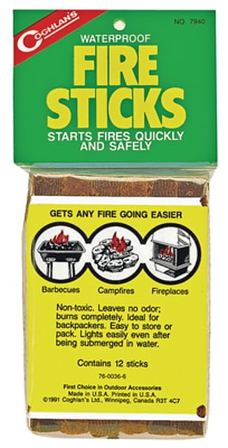 photo: Coghlan's Waterproof Fire Sticks fire starter