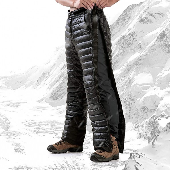 Tapasimme Men's Women Winter Warm Utility Down Pants Sassy High Waisted Nylon Compression Snow Trousers 