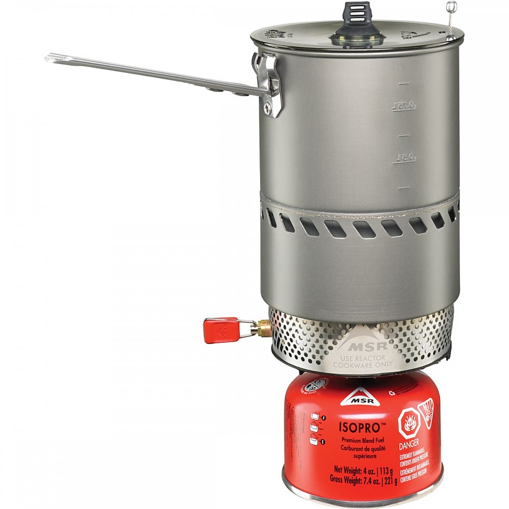 photo: MSR Reactor Stove System compressed fuel canister stove
