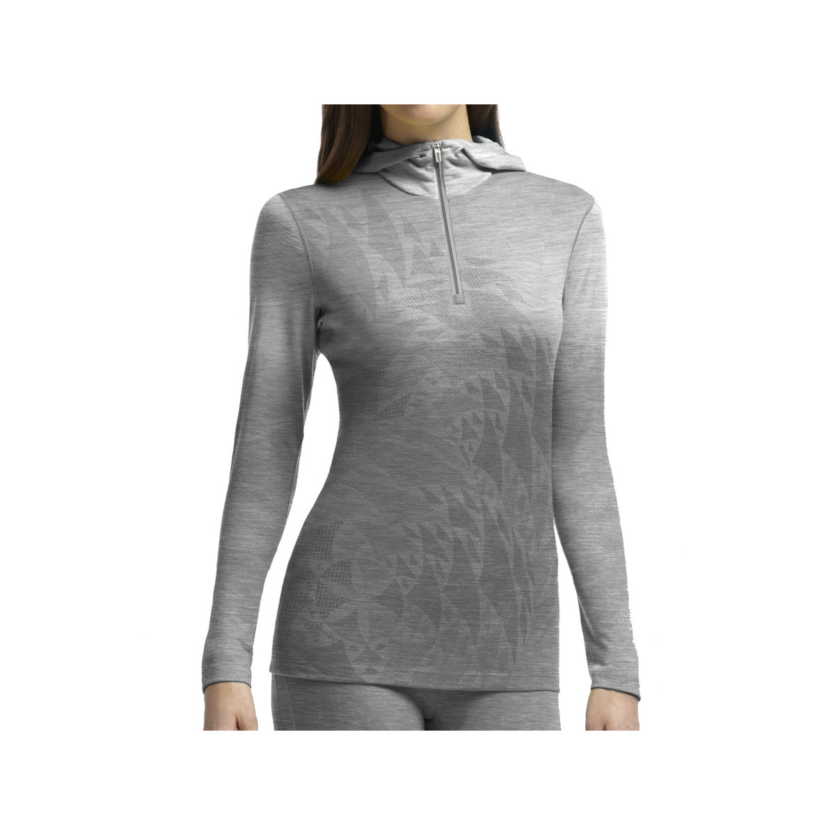 photo: Icebreaker Women's Oasis Long Sleeve Half Zip Hood base layer top