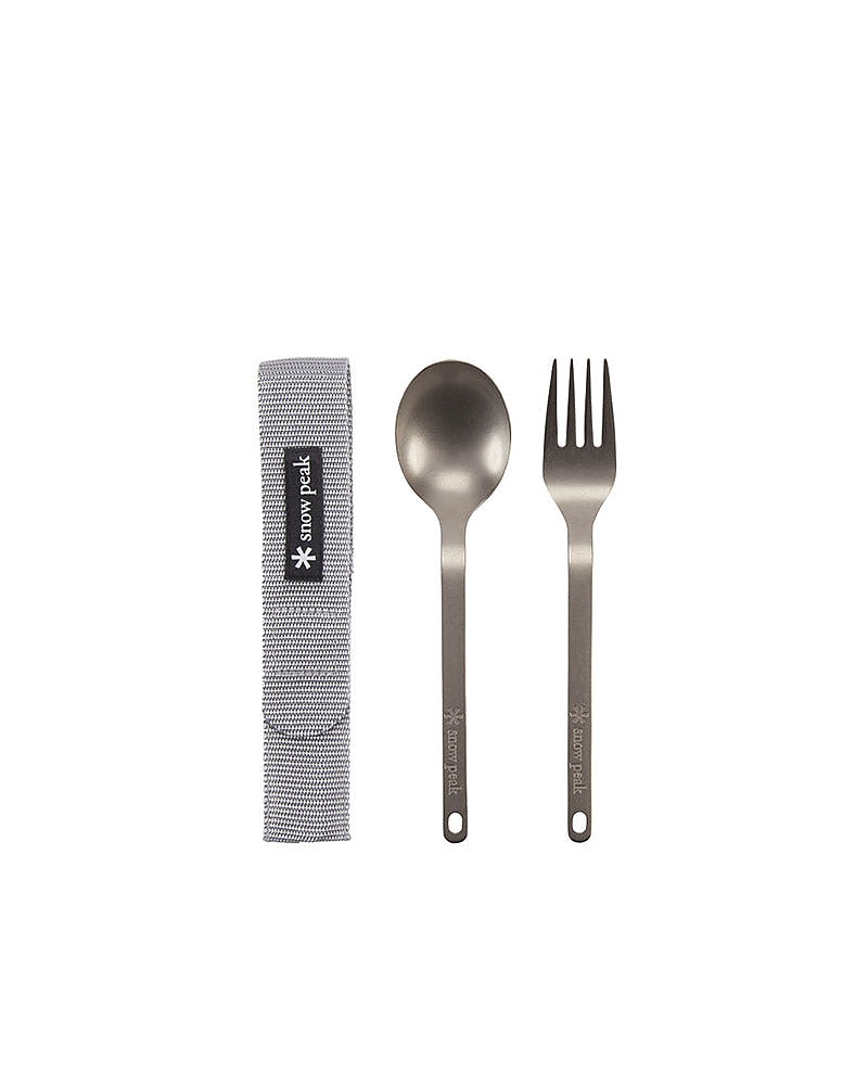 photo: Snow Peak Titanium Fork & Spoon Set utensil