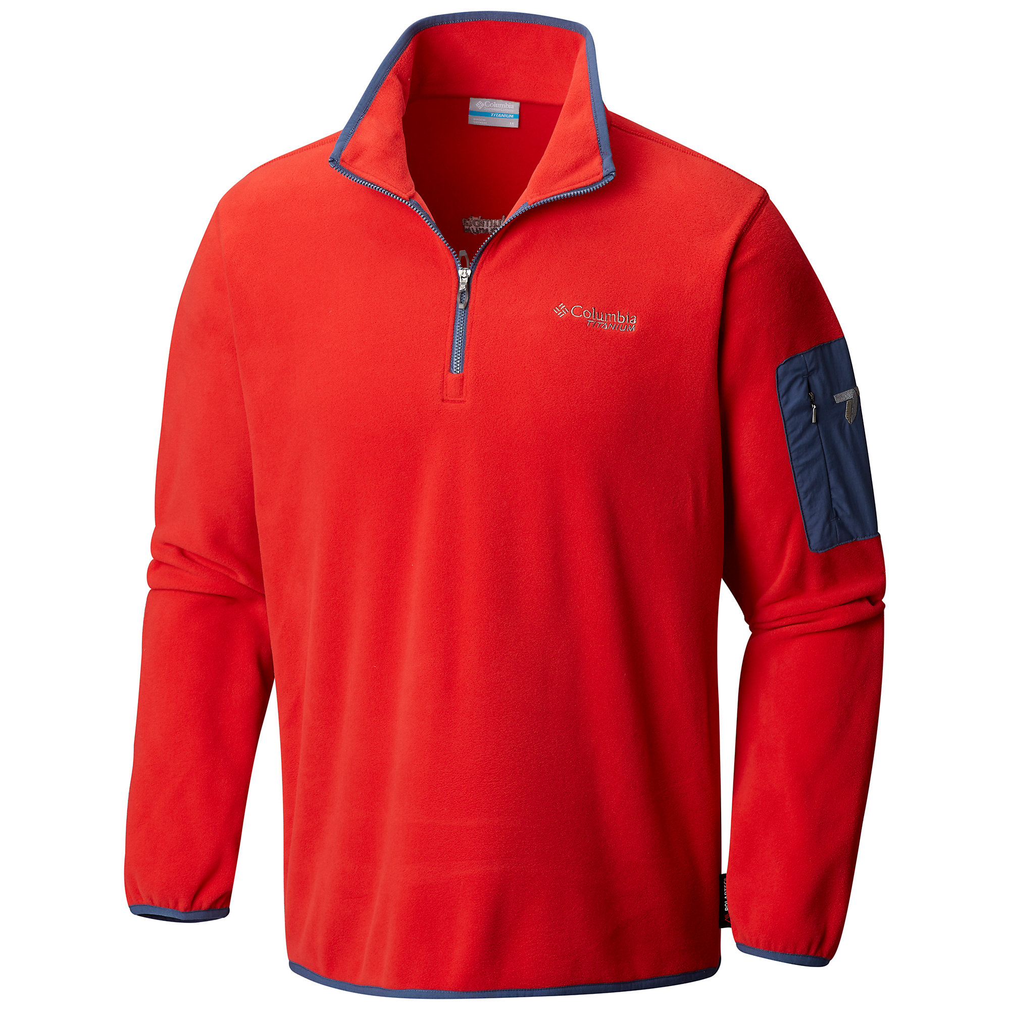 photo: Columbia Men's Titan Pass 1.0 Half Zip fleece top