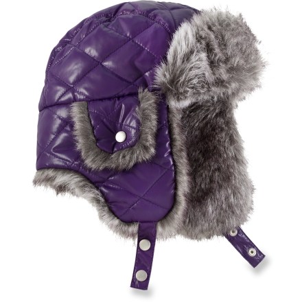 photo: REI Girls' Quilted Aviator Hat winter hat