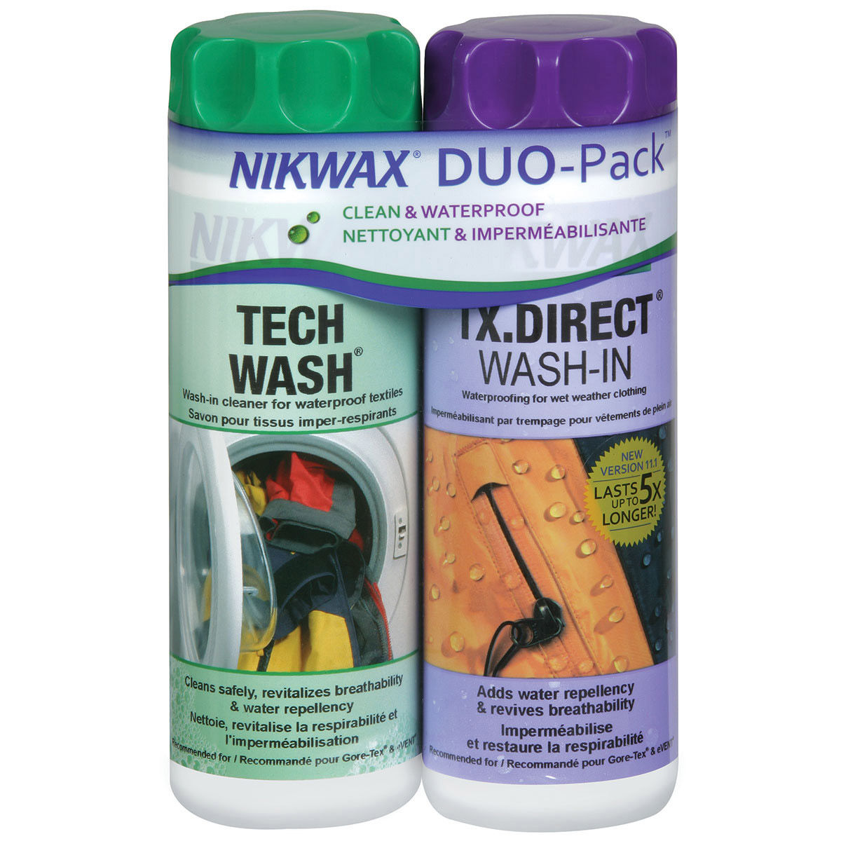 photo: Nikwax Hardshell DuoPack fabric cleaner/treatment