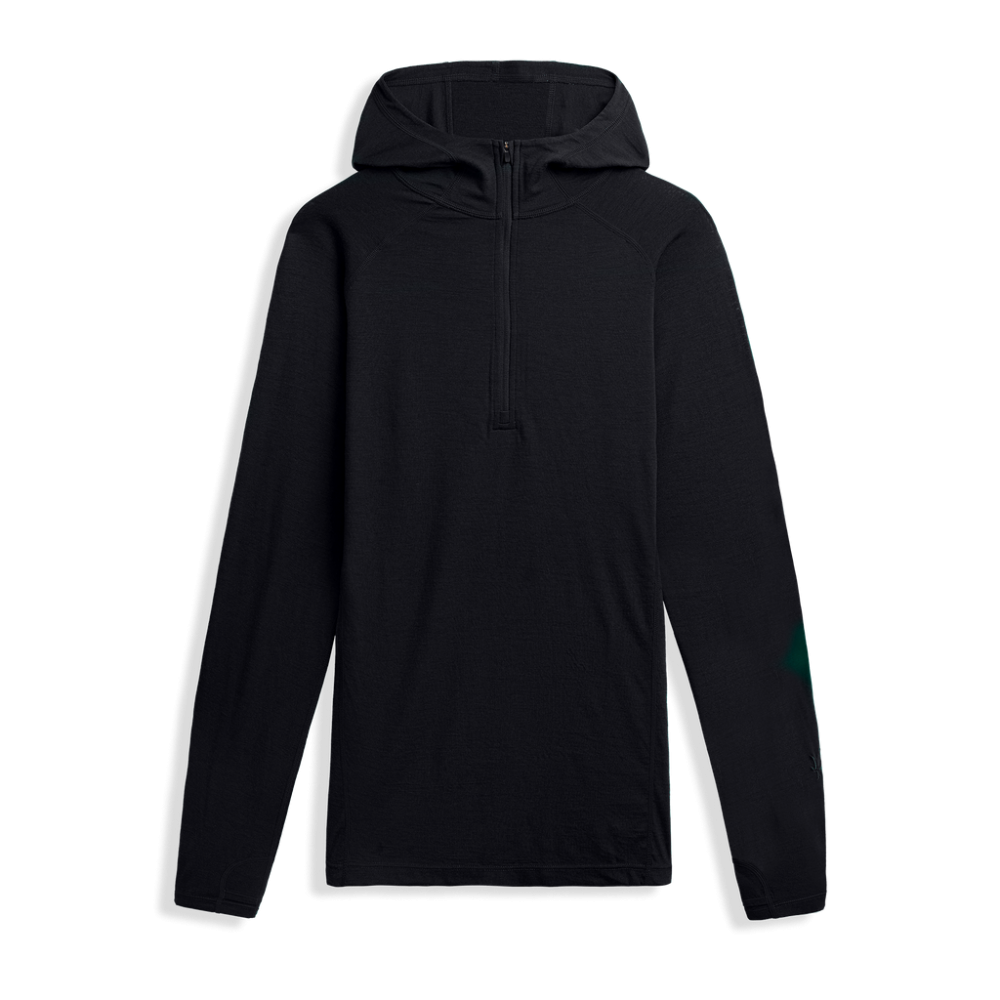 photo: Ibex Indie Hoodie long sleeve performance top