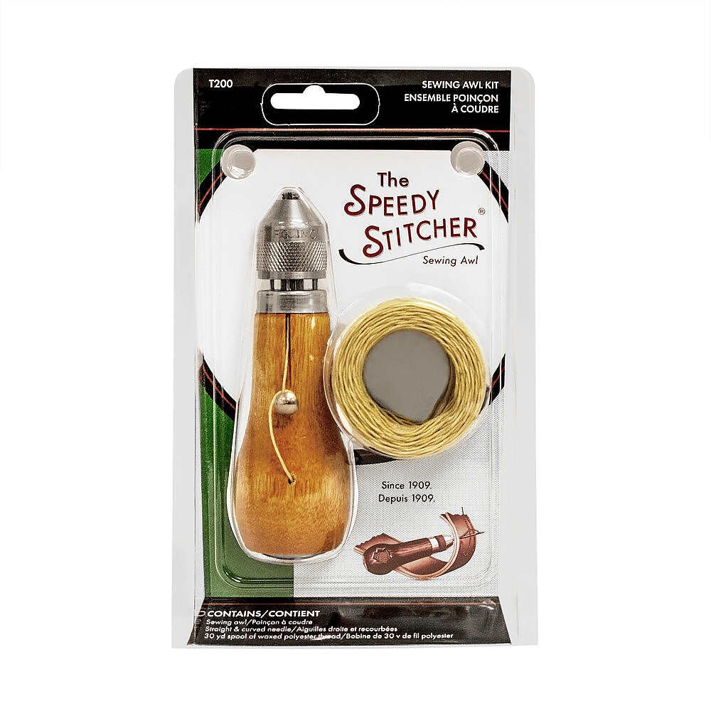 Professional Stitching Speedy Stitcher Leather Craft Sewing Awl Needle Tool  Kit