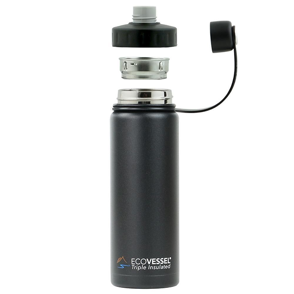 EcoVessel - THE BOULDER - Insulated Water Bottle w/ Double Lid