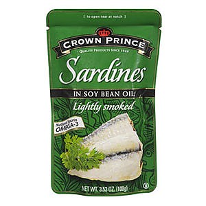 photo:   Crown Prince Sardines in Soy Bean Oil snack/side dish