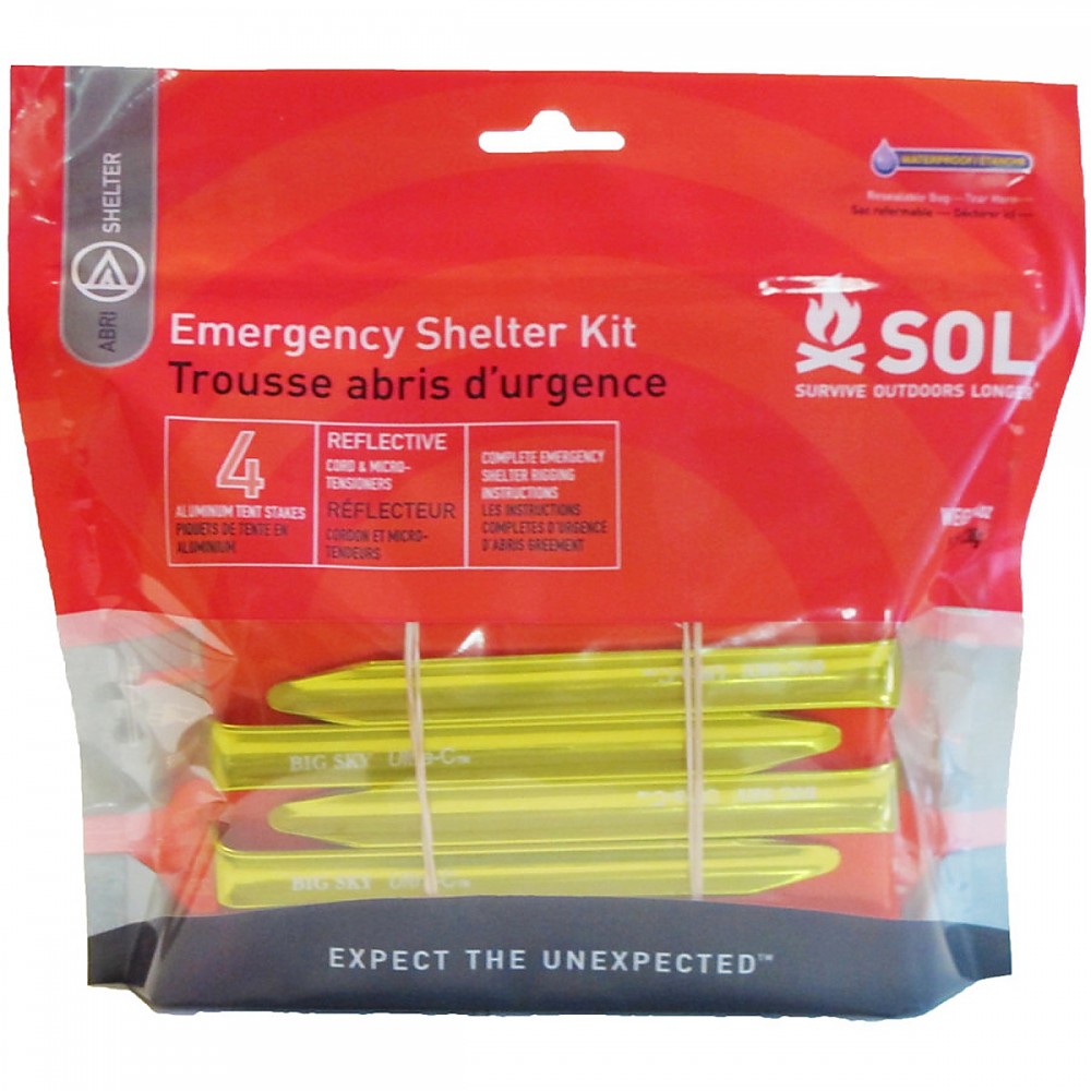 photo: SOL Emergency Shelter Kit emergency shelter
